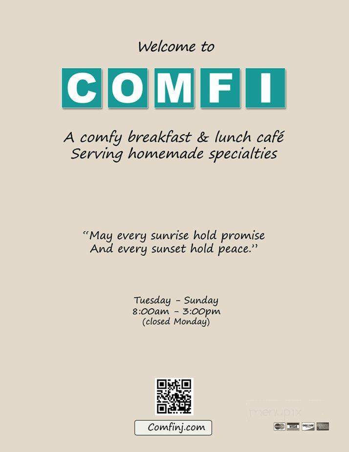 Comfi - Old Bridge Township, NJ menu_pic