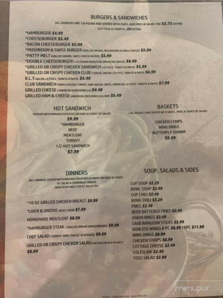 The Depot - Lachine, MI menu_pic