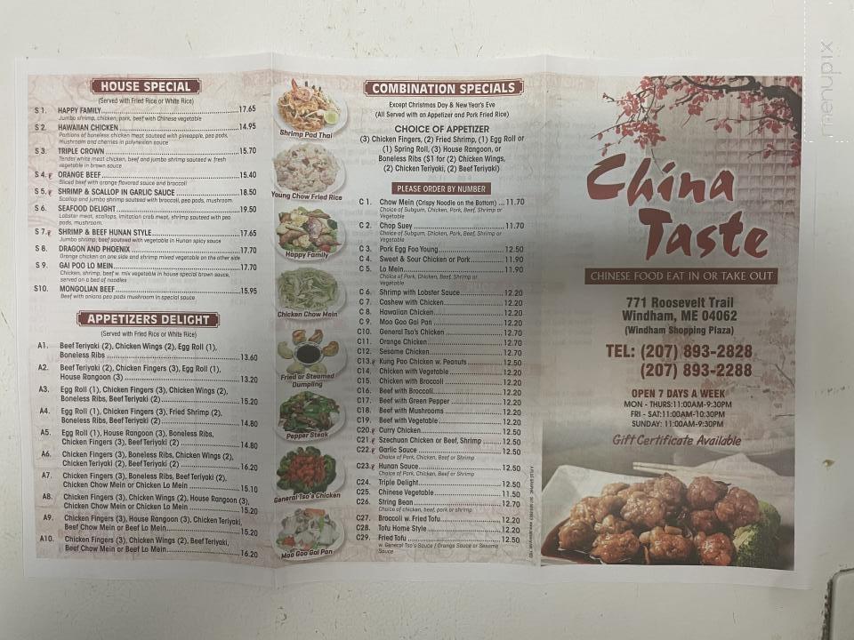 China Taste - Windham, ME menu_pic