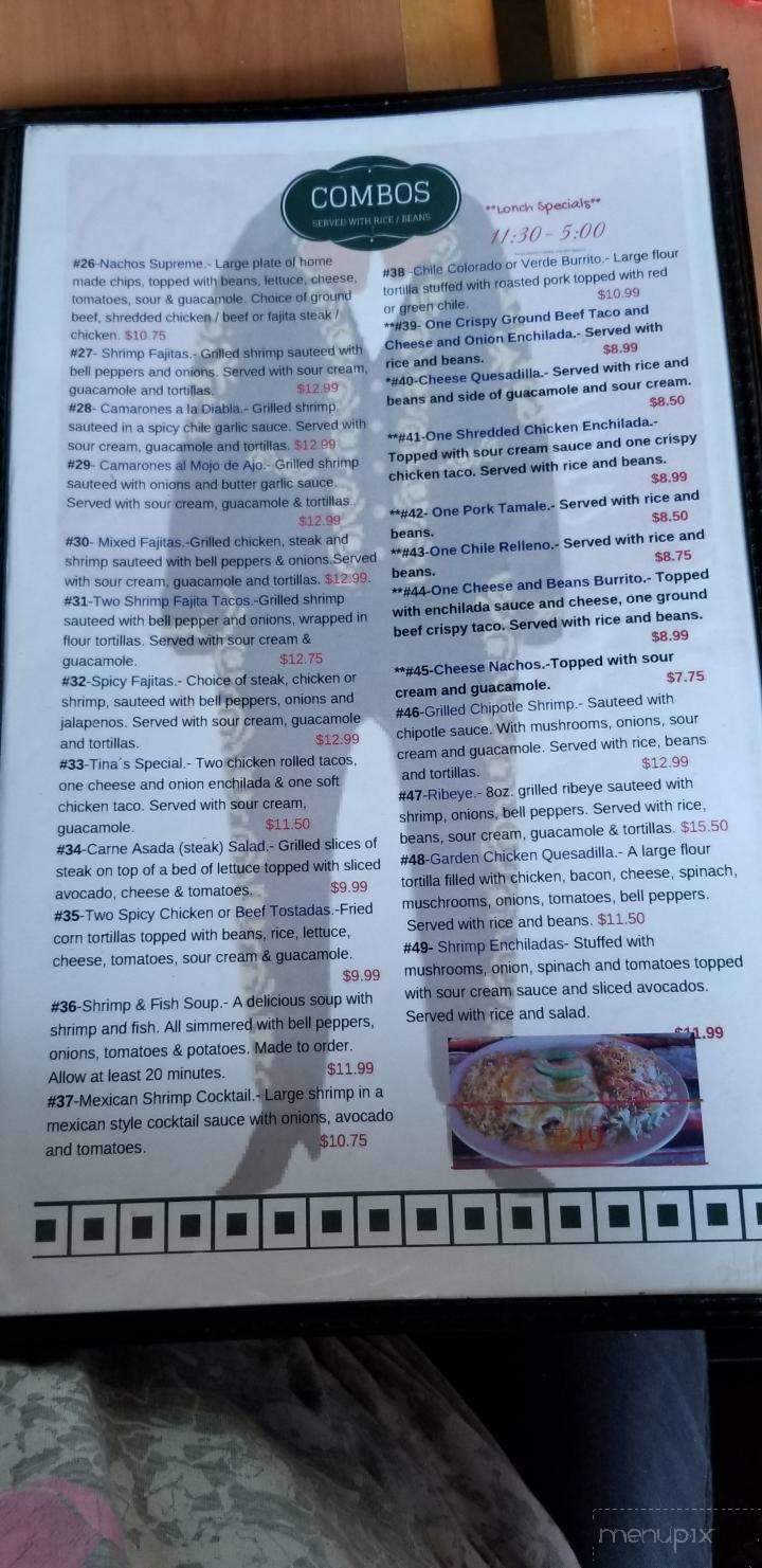 Cafe Garcia - Enid, OK menu_pic