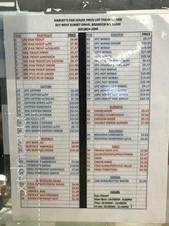 Harvey's Fish House - Brandon, MS menu_pic