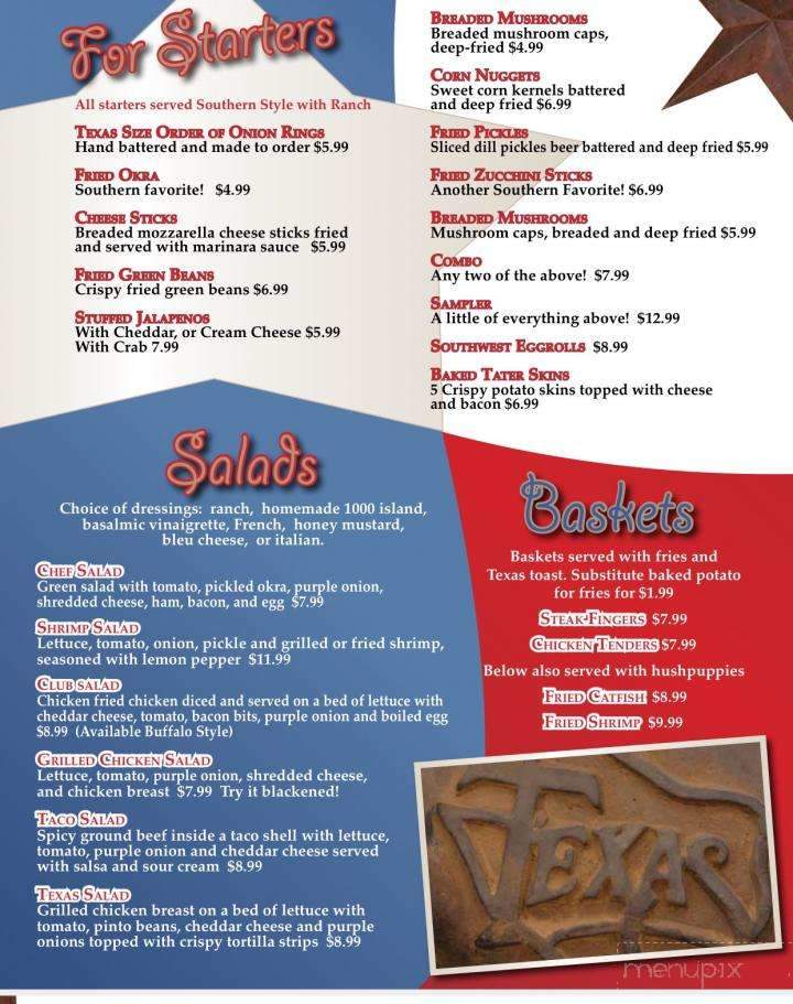 Filipp's Cafe - Danbury, TX menu_pic