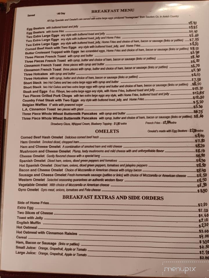 George's Family Restaurant - Elyria, OH menu_pic