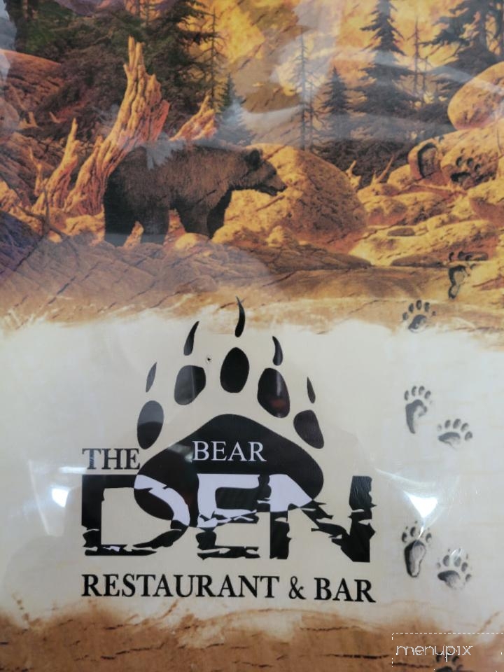 The Bear Den Restaurant & Bar - Daniel, WY menu_pic