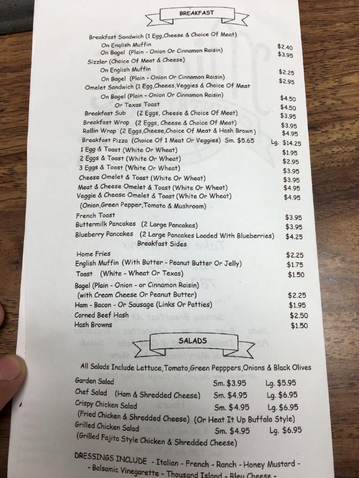 Minot Country Store - Minot, ME menu_pic