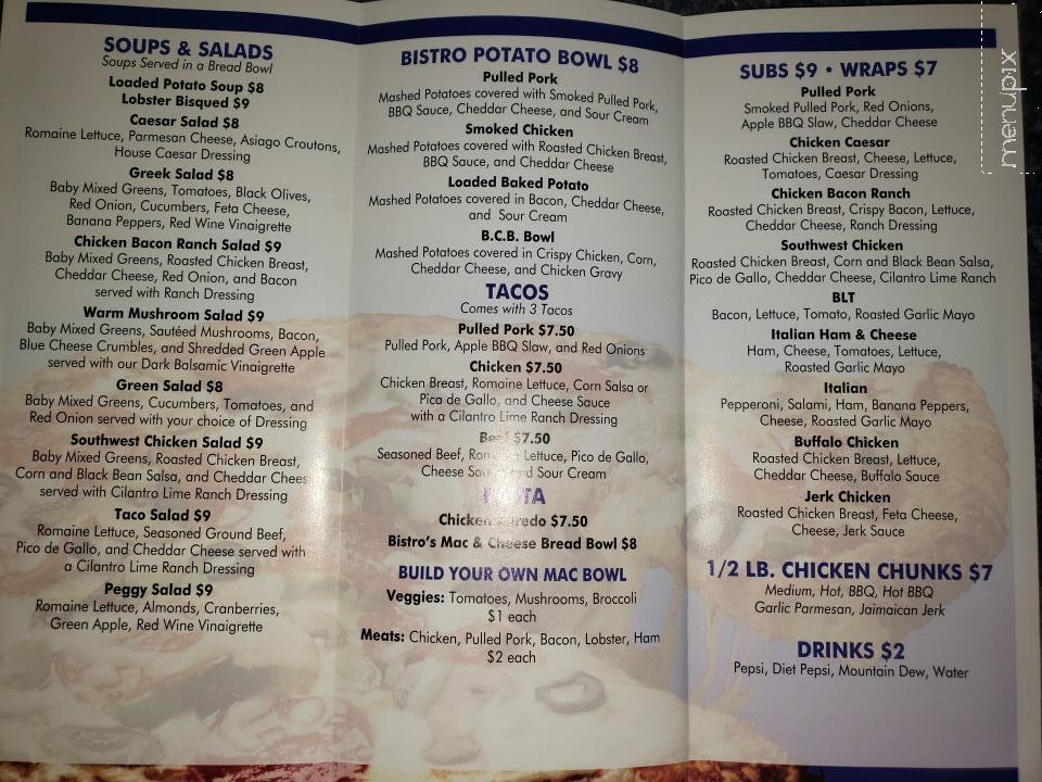 Blue Collar Bistro - Clyde, OH menu_pic