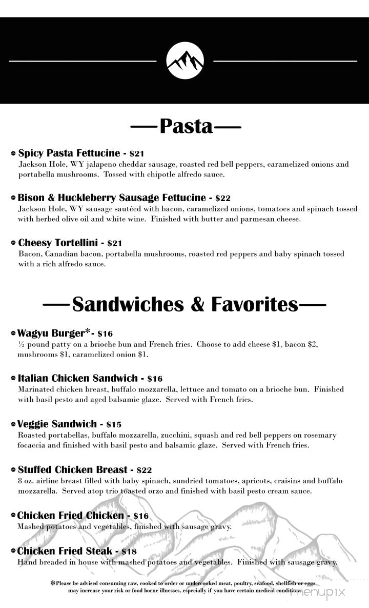 The Divide - Encampment, WY menu_pic