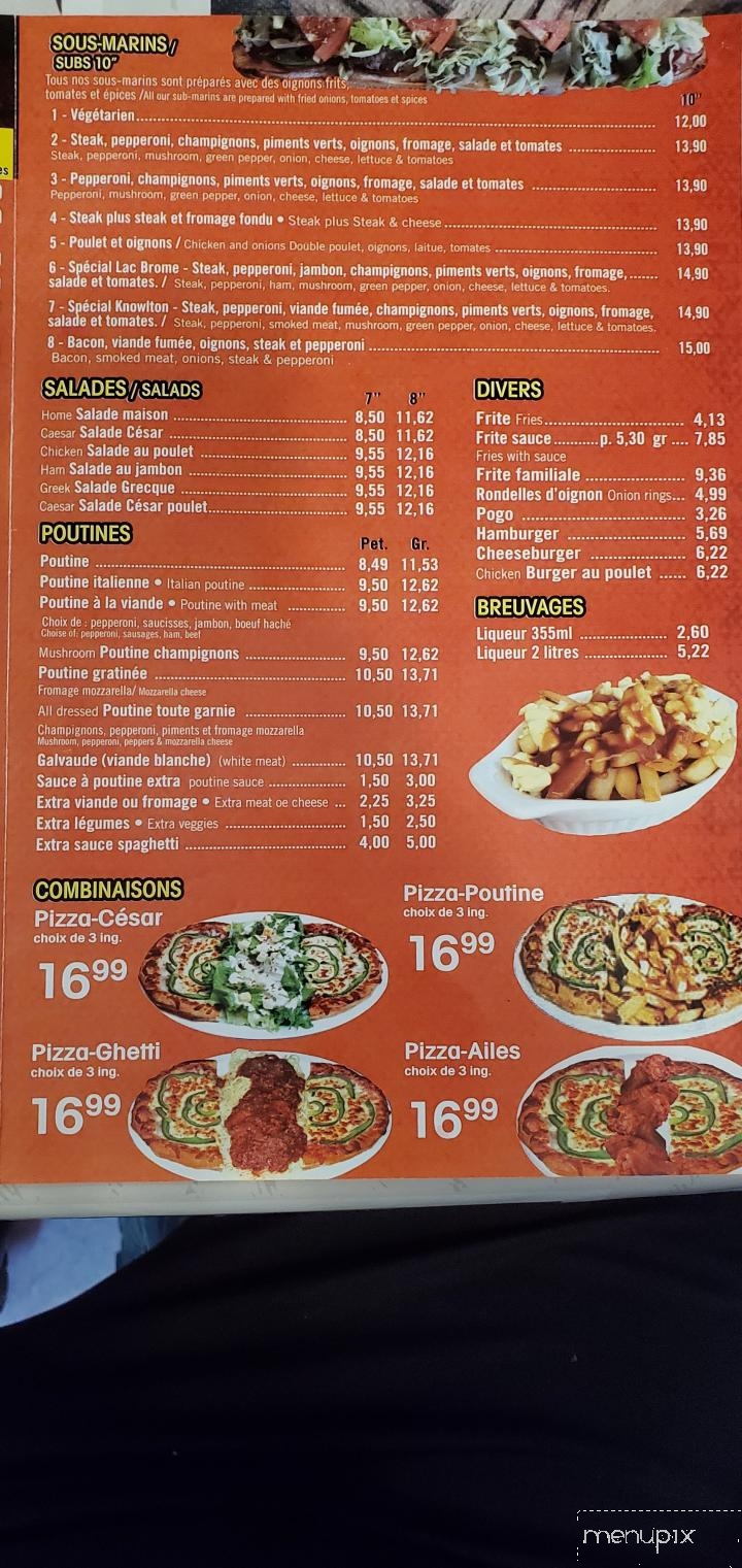 Pizza Lac Brome - Knowlton, QC menu_pic