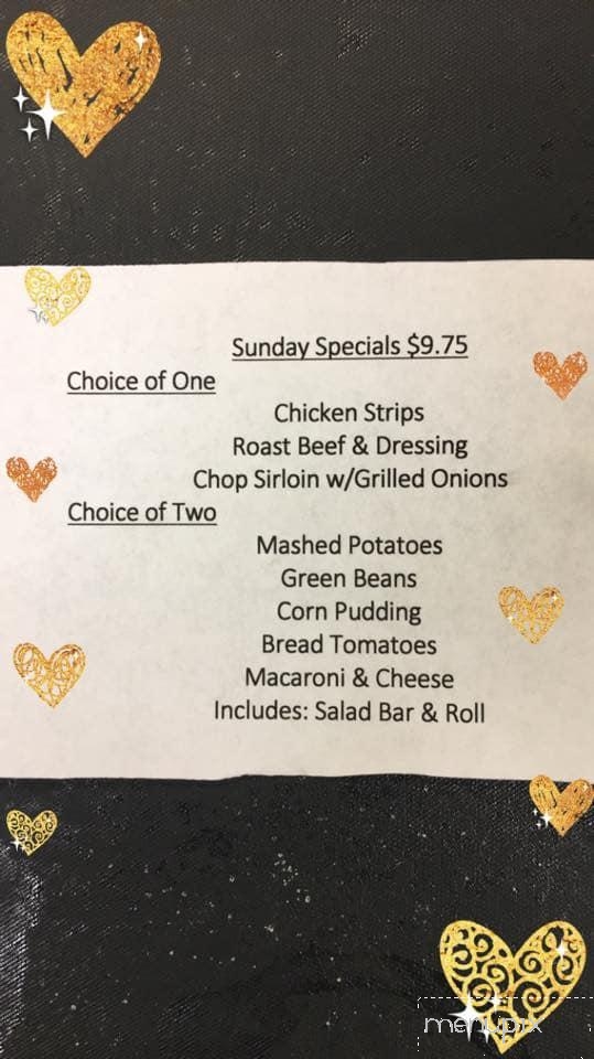 Old Y Restaurant - Winchester, OH menu_pic