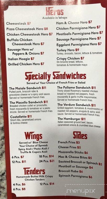 Casa Nostra - Marlton, NJ menu_pic