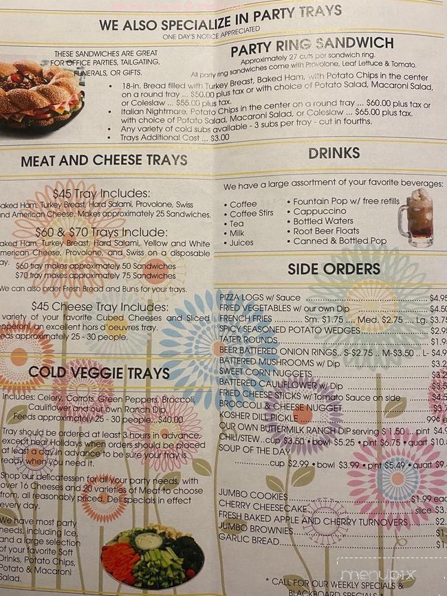 Lock Stock & Barrel - Sharpsville, PA menu_pic