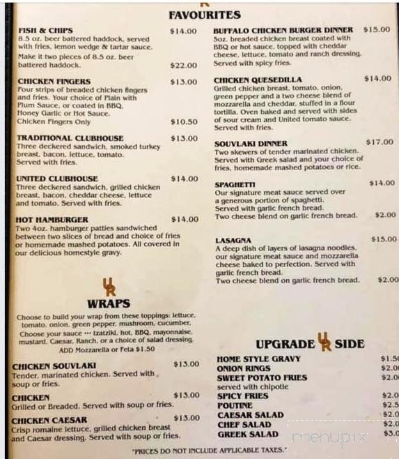 The United Restaurant - Deseronto, ON