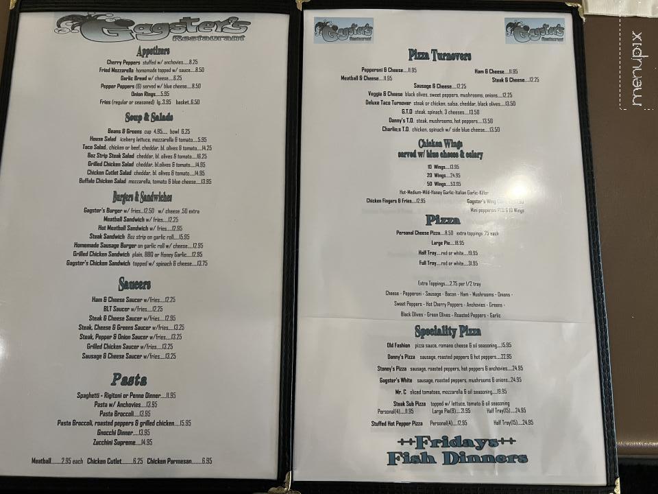 Gagsters Restaurant - Niagara Falls, NY menu_pic