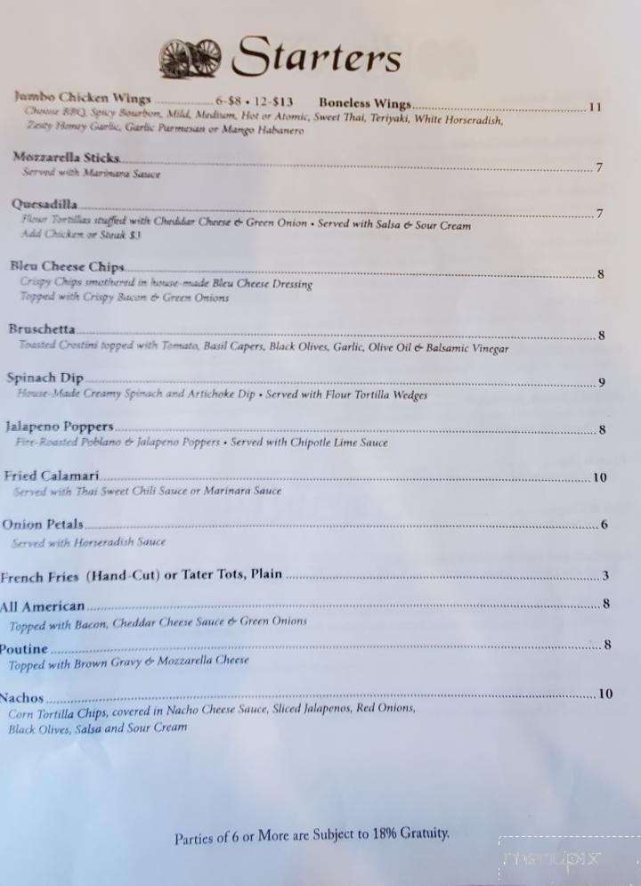 Burgoyne Grille - Ticonderoga, NY menu_pic