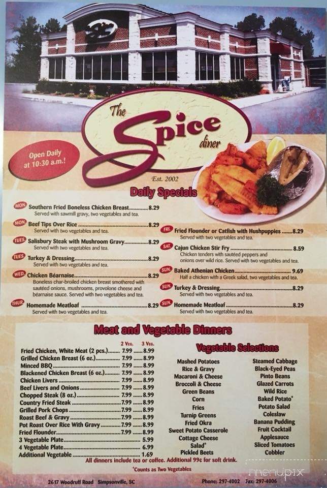 Spice Diner - Simpsonville, SC
