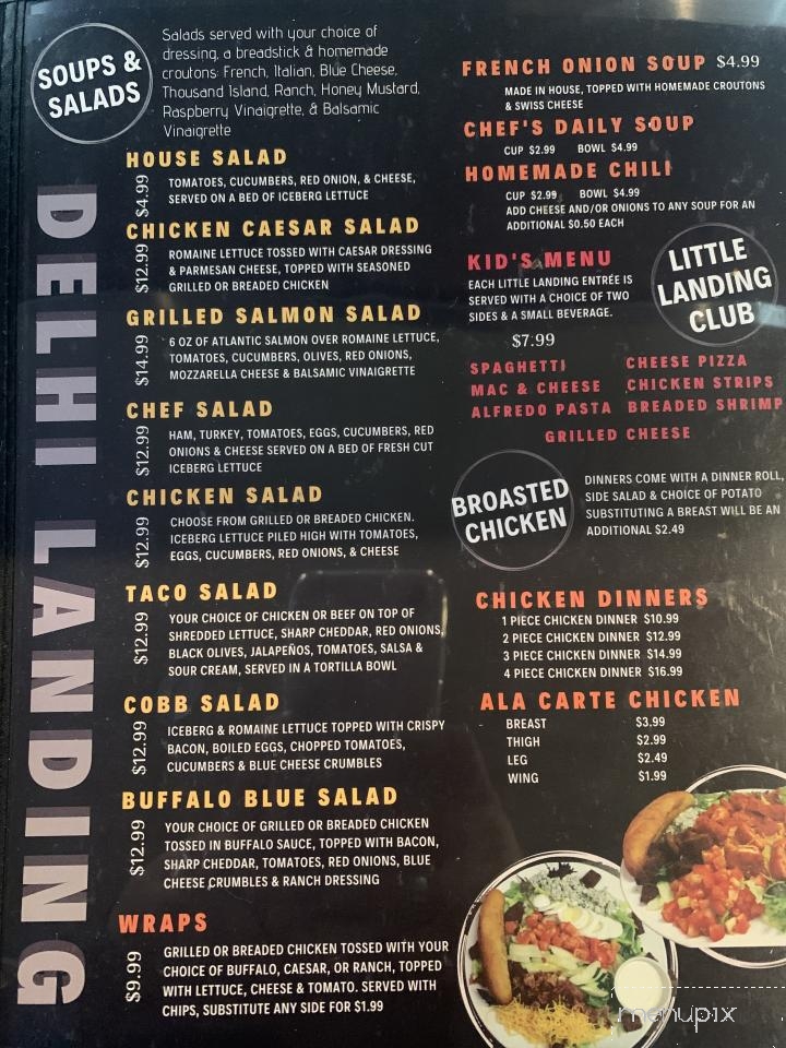 Delhi Landing - Delhi, IA menu_pic