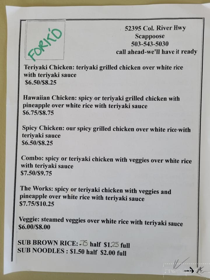 Fork'd - Scappoose, OR menu_pic