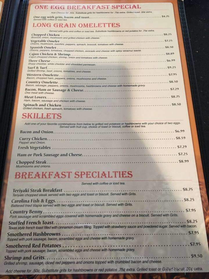 Long Grain Cafe - Florence, SC menu_pic