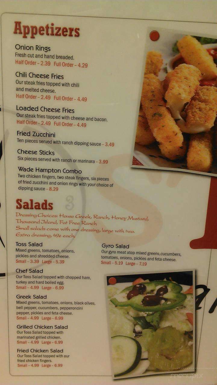 Kosta's Grill - Greenville, SC menu_pic