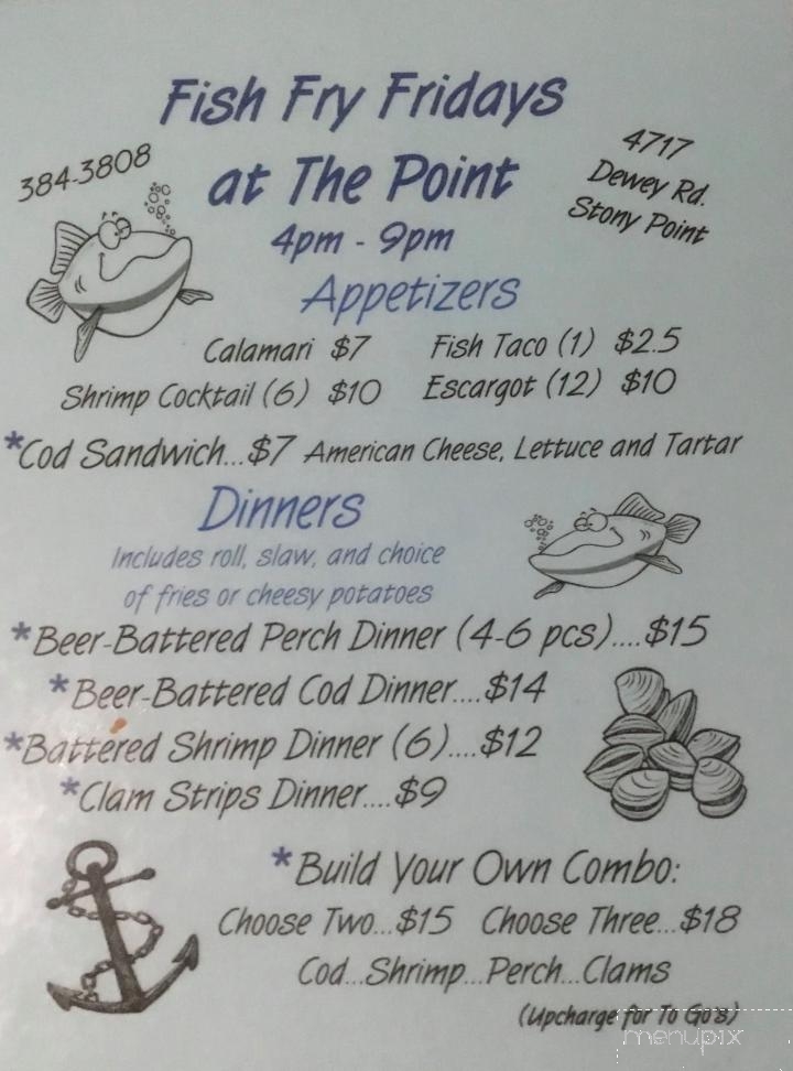The Point - Newport, MI menu_pic