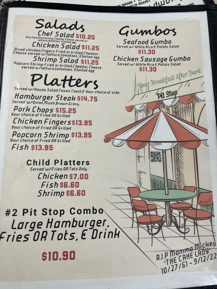 The Pit Stop 2 - Houma, LA menu_pic