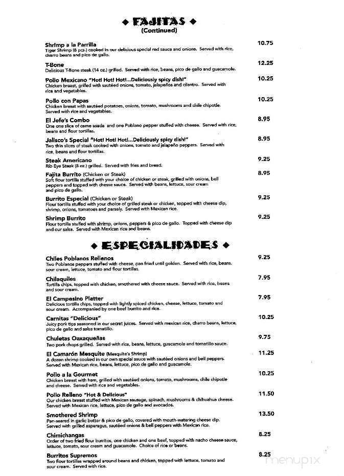 Mesquite Mexican Grill - Jackson, GA menu_pic