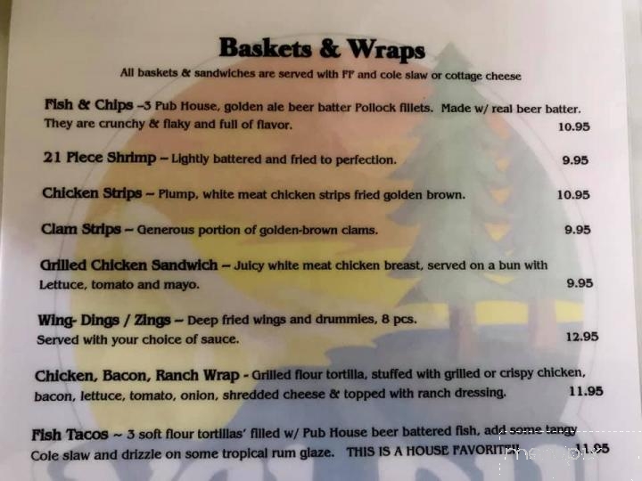 Val Du Lakes Bar & Grill - Mears, MI menu_pic