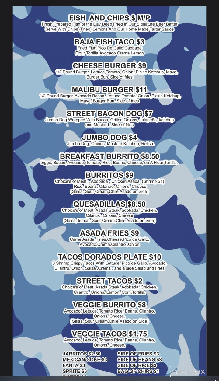 Sabor A Malibu - Malibu, CA menu_pic