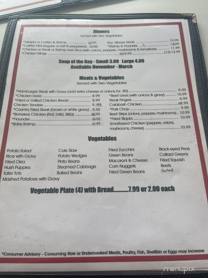 Pete's Drive In # 2 - Walhalla, SC menu_pic