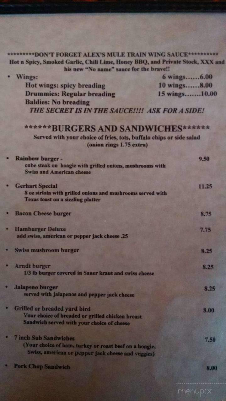Harvest Moon Saloon - Belt, MT menu_pic