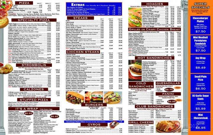Gaetanos - Croydon, PA menu_pic
