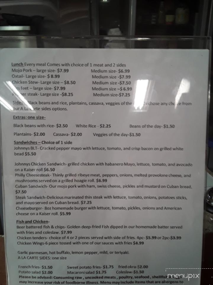 Johnnys Cafe - Fort Pierce, FL menu_pic