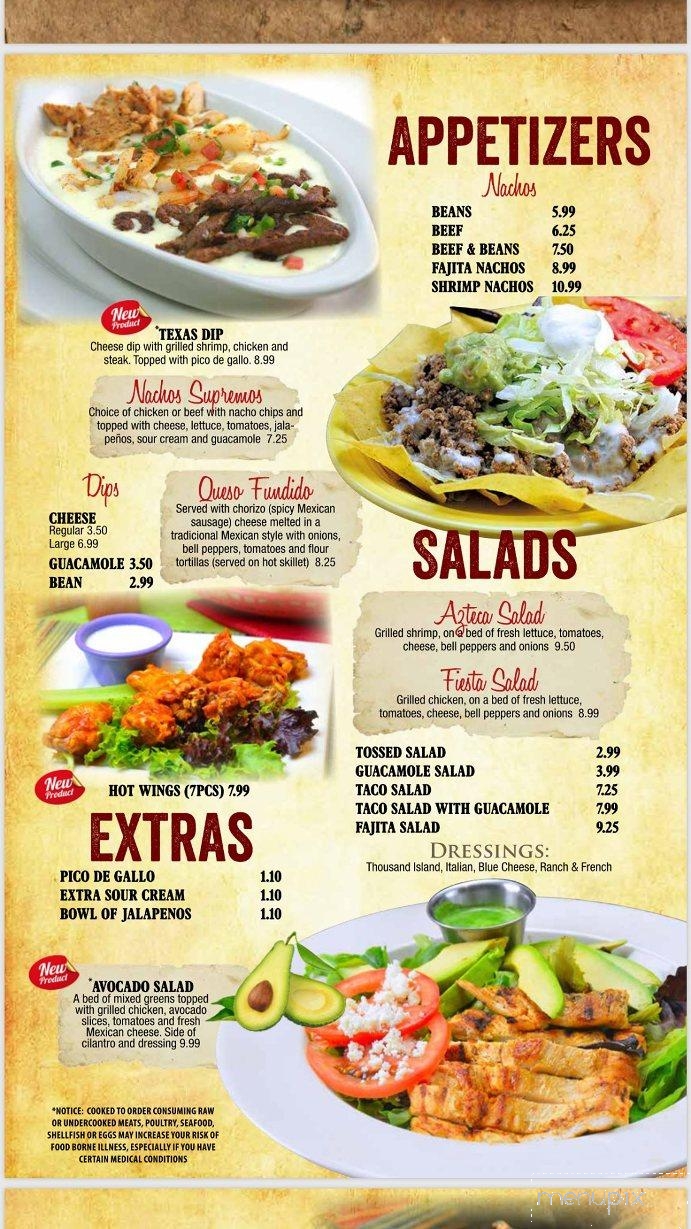 El Sombrero Mexican Restaurant - Mccomb, MS menu_pic