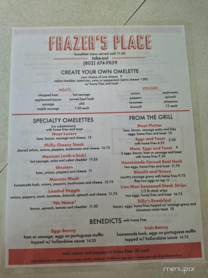 Frazer's Place - Windsor, VT