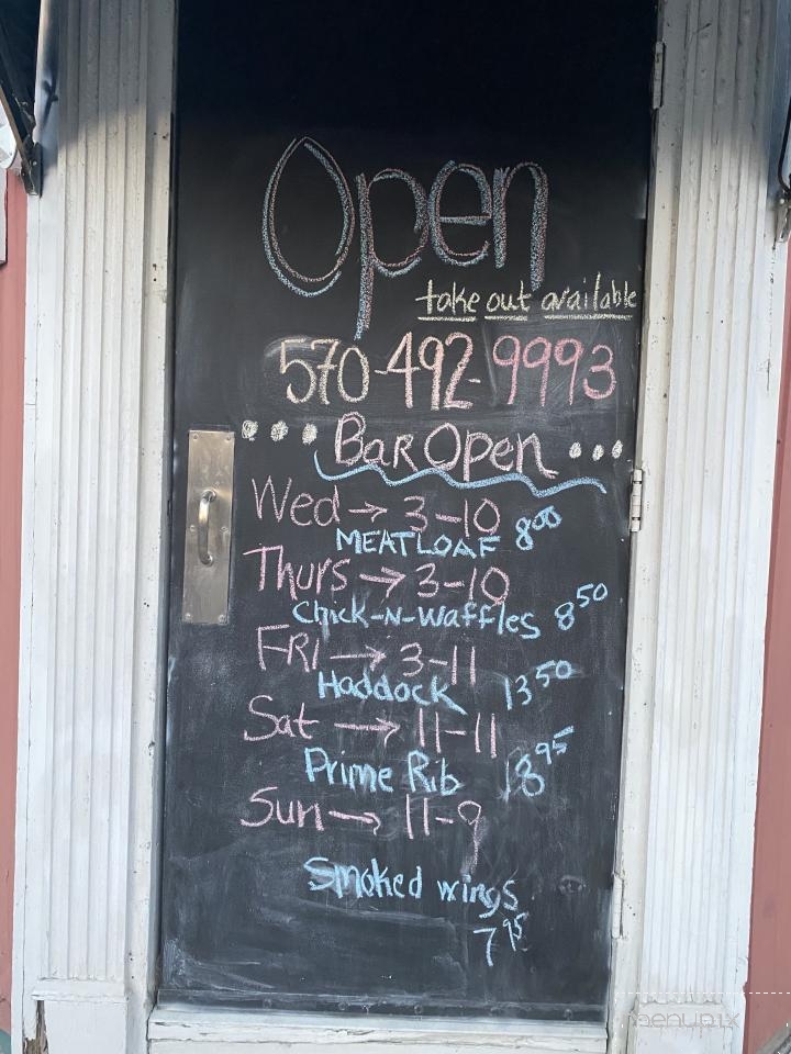 Top Hat - Sunbury, PA menu_pic