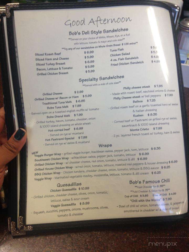 Bob's Diner - Brewster, NY menu_pic
