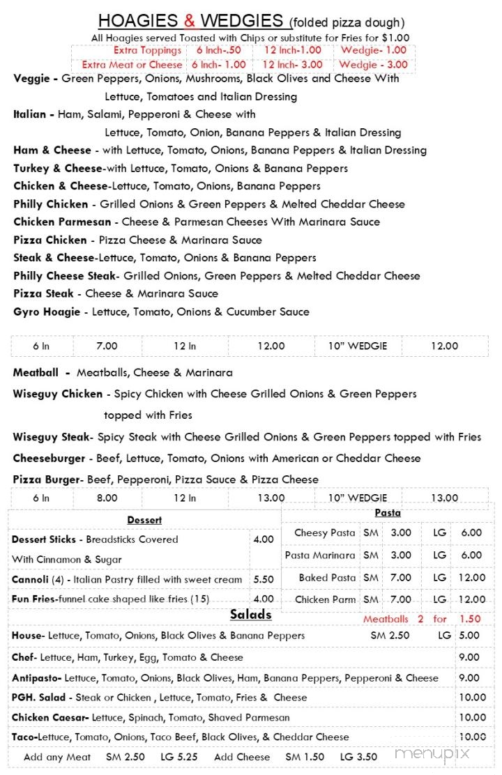 Wiseguys Pies - Grandy, NC menu_pic