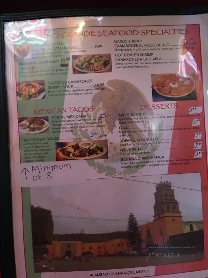 Rancho Grande - Madison, FL menu_pic