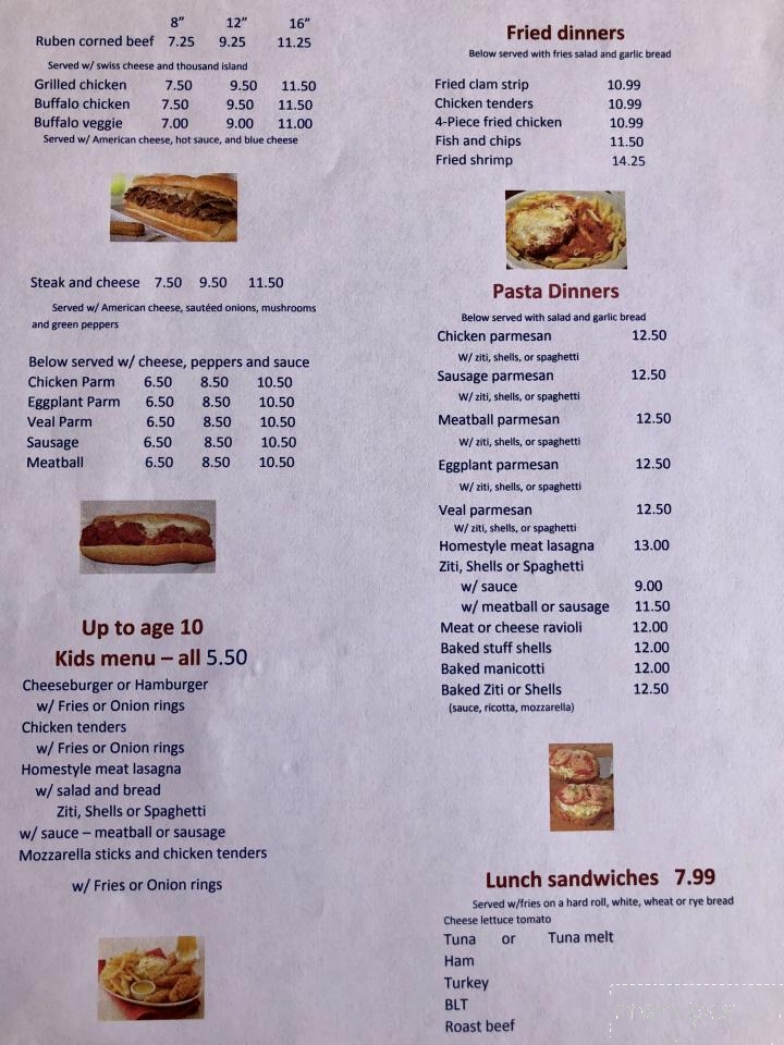 D’marie’s Pizza - Plainville, CT menu_pic