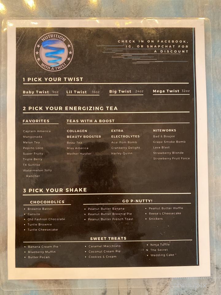 Nutrition With A Twist - Garland, TX menu_pic