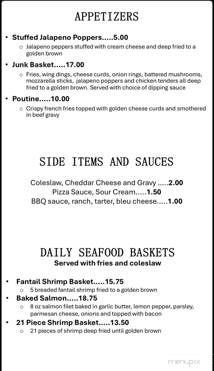 Happy Hour Bar - Gwinn, MI menu_pic