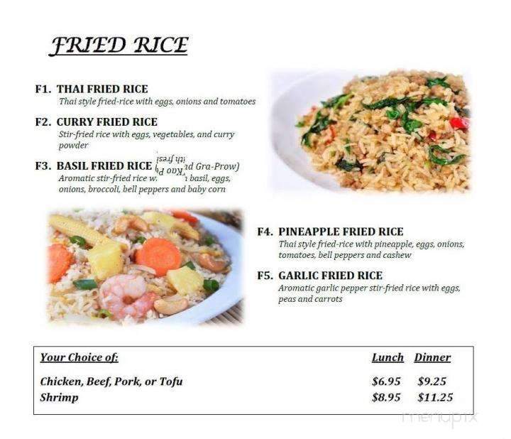 Thai Cuisine - Oxford, MI menu_pic