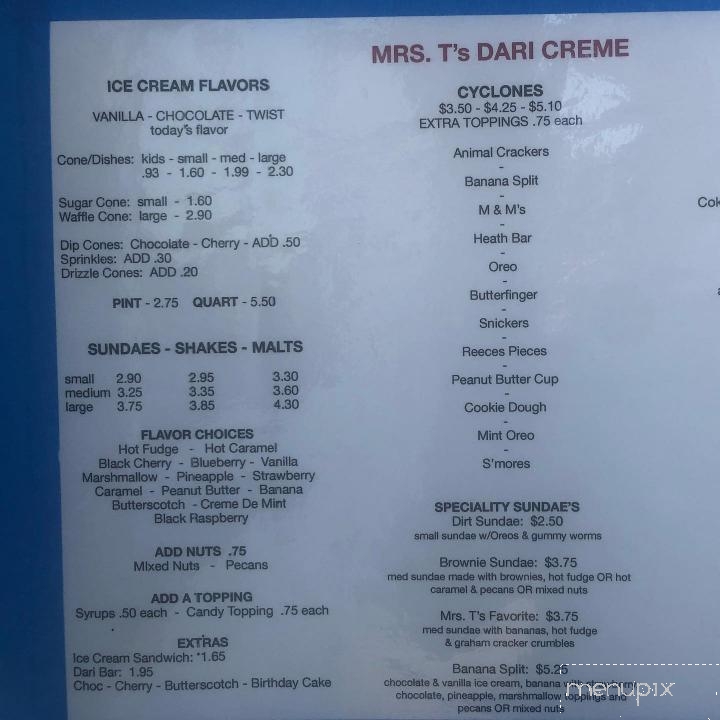 Mrs T's Dairi Creme - Louisville, NE