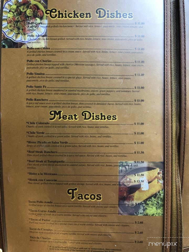 Mi Rancho - Ida Grove, IA menu_pic