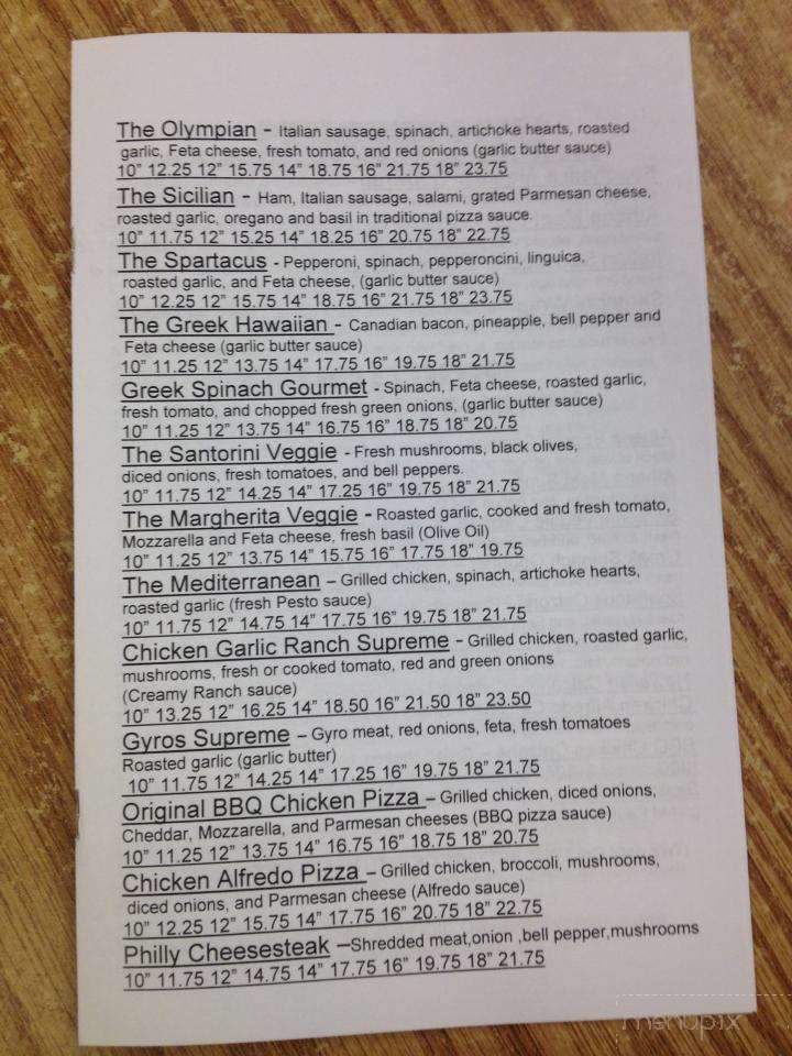 Pizza Athena - Palmer, AK menu_pic