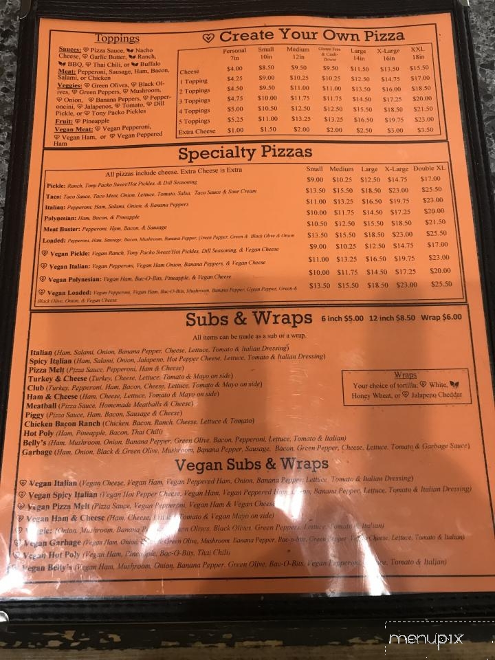 Belly Busters - Waldo, OH menu_pic