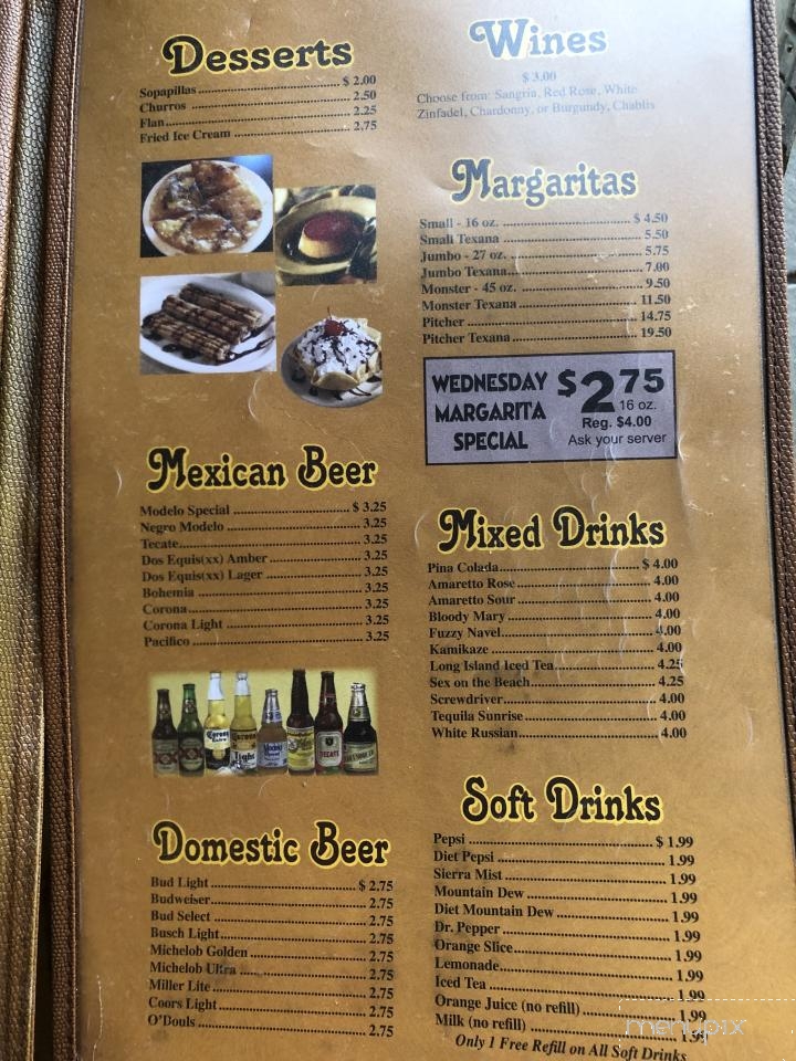 Mi Rancho - Ida Grove, IA menu_pic