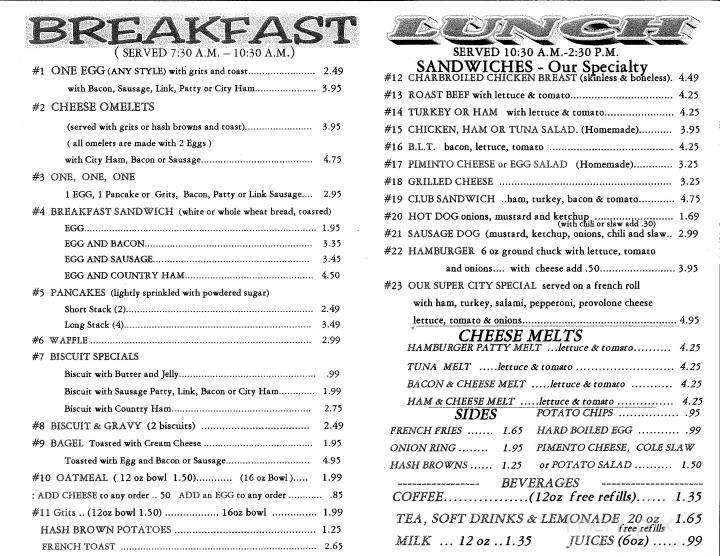Sandwich City - Augusta, GA menu_pic