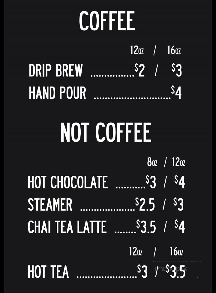 Denim Coffee - Carlisle, PA menu_pic
