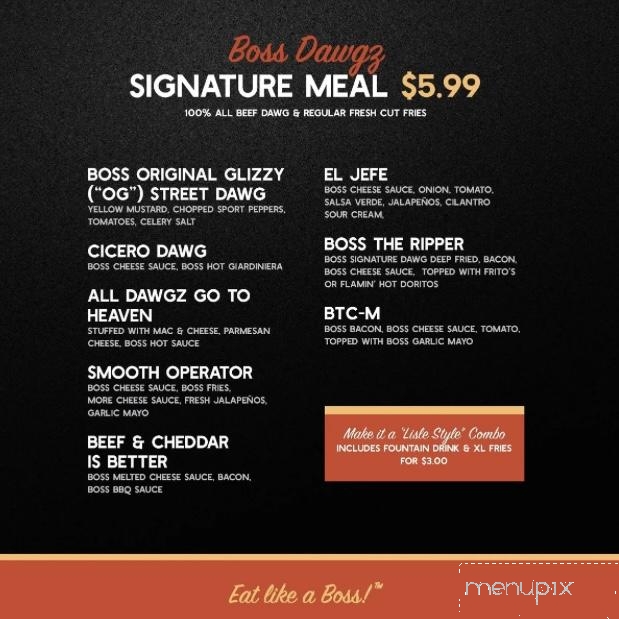 Boss Dawgz - Lisle, IL menu_pic